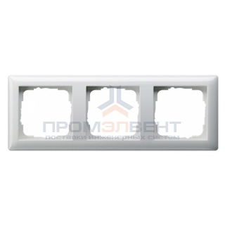 Рамка 3-ая Gira Standard 55 Белый глянцевый