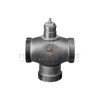 Клапан регулирующий трехходовый Danfoss VRG3 - 1"1/2 (НР/НР, PN16, Tmax 130°C, Kvs 10, чугун)