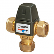 Клапан термостатический смесительный ESBE VTA323 - CPF 15 мм (компрессионное подключение, Tmax. 95°C, точка переключения 20-43°C)