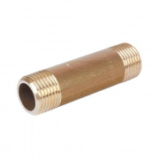 Удлинитель резьбовой STOUT - 1"1/4 длина 90 мм (НР/НР, латунь без покрытия)
