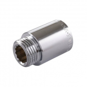 Удлинитель резьбовой Tiemme 1530C - 1/2", длина 100 мм (НР/ВР, латунь хромированная)
