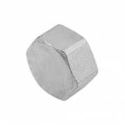 Заглушка латунная с внутренней резьбой STOUT - 2" (никелированная)