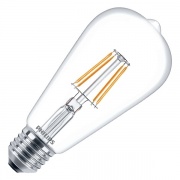 Лампа филаментная светодиодная Philips LED Filament ST64 4,3W (50W) 2700K 470lm E27 230V теплый свет