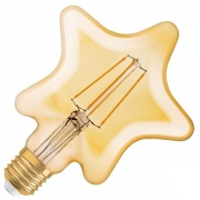 Лампа филаментная светодиодная Osram звезда Vintage 1906 LED CL GOLD 4.5W/824 E27 L165x125mm