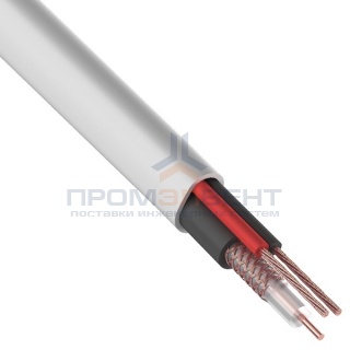 Кабель видеонаблюдения КВК-В-2 2х0,5мм CCA  [бухта 200м]