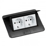 Лючок Legrand 4 модуля черный