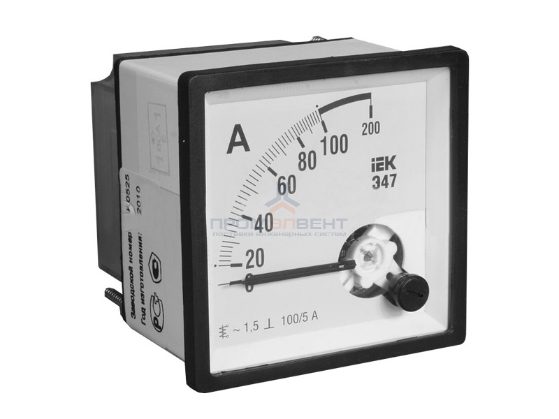 Амперметр Э47 200/5А кл. точн. 1,5 72х72мм